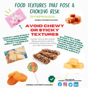 Sticky or Chewy Textures